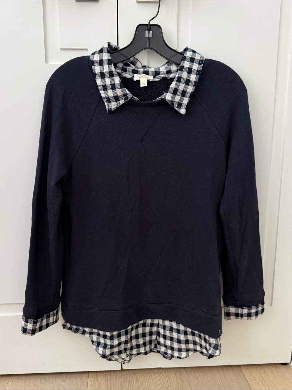 Soft Joie - Collared Navy Sweater